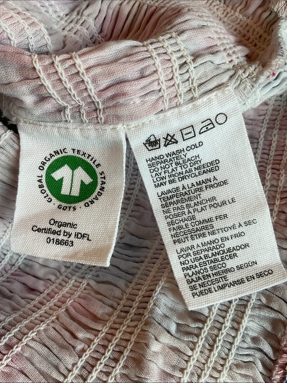 Camellia Rya-Top Smocked Puff Sleeve Blouse Size S - Picture 8 of 9